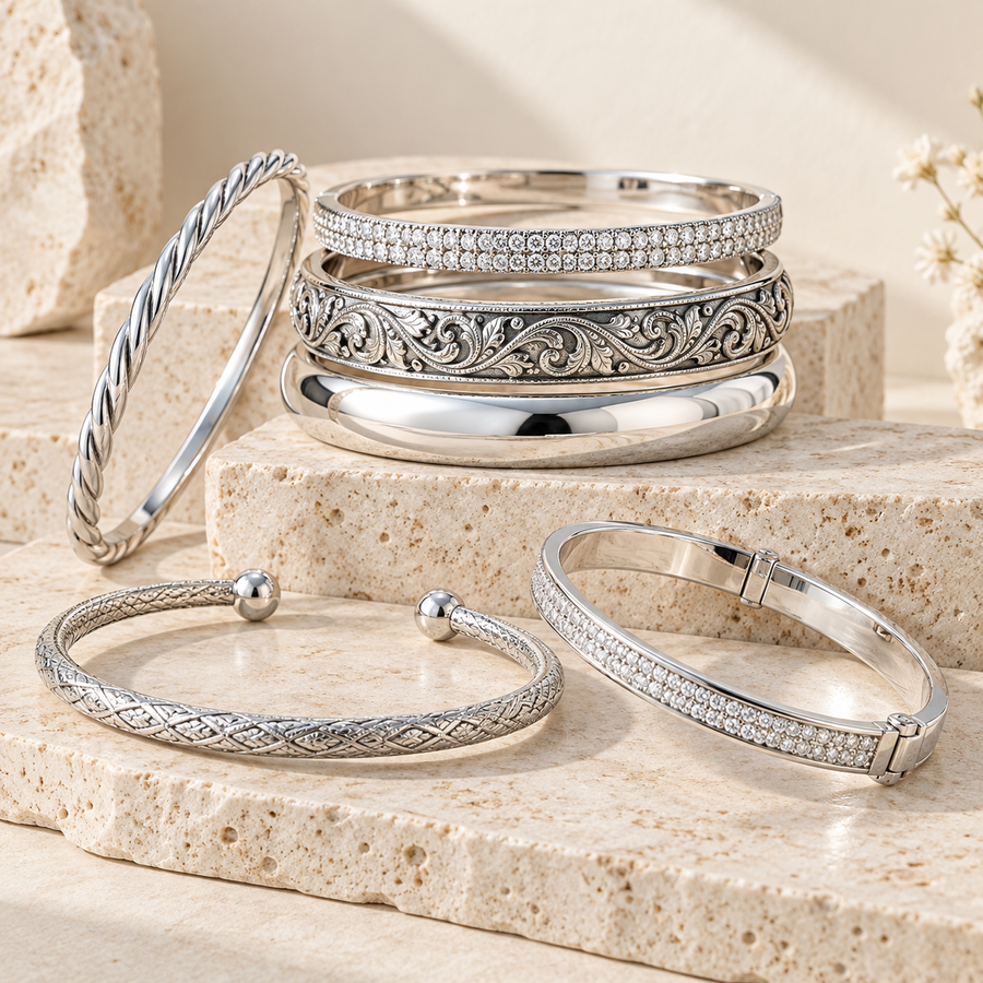 Esclavas de Plata Esterlina / Sterling Silver Bangles