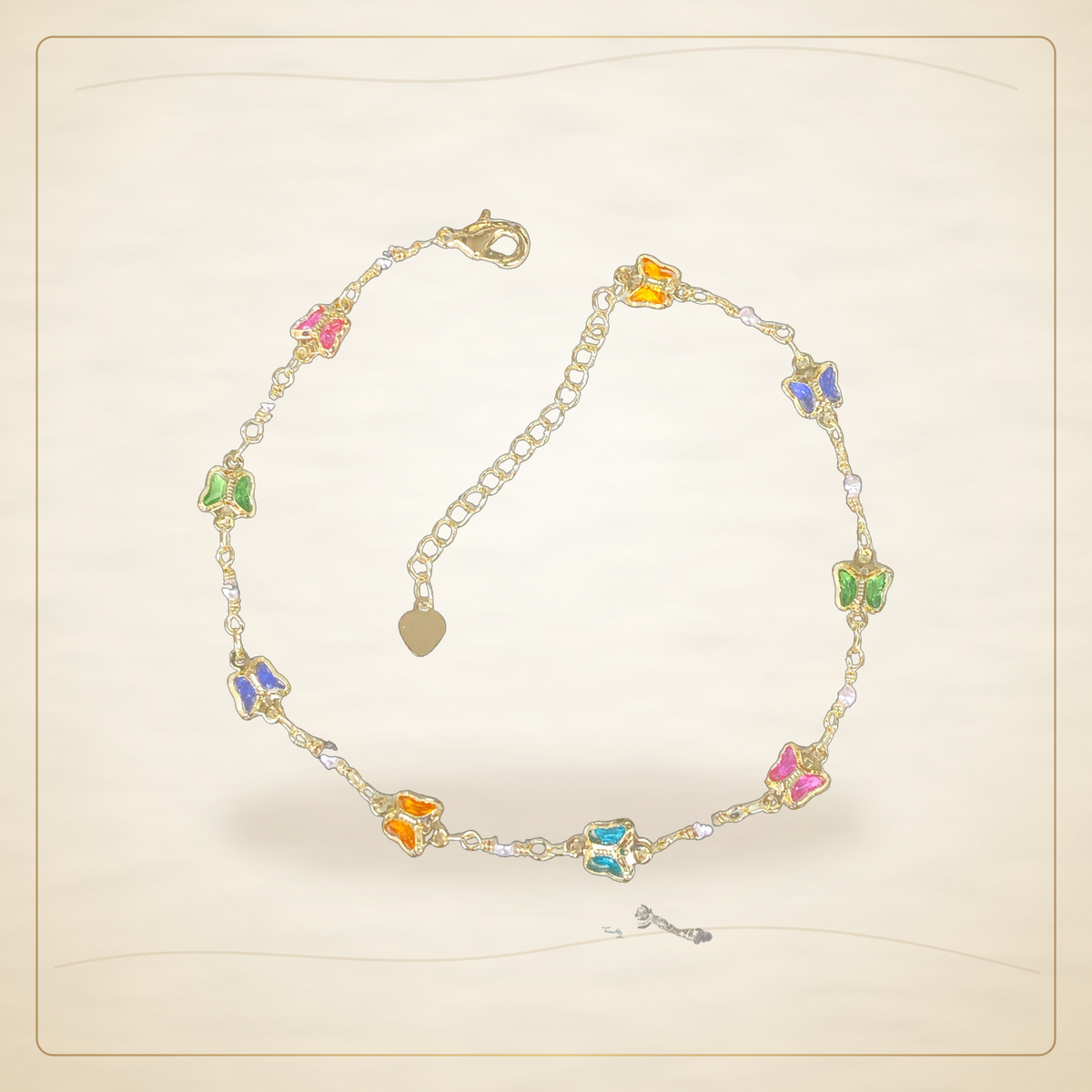 Oro Laminado · Tobillera Summer Butterfly / Summer Butterfly Anklet (PACK OF 6) — Golden Shop 11