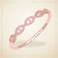 Oro Laminado · Esclava Crystalline Mariner Zirconia / Crystalline Mariner Zirconia Bangle — Golden Shop 11