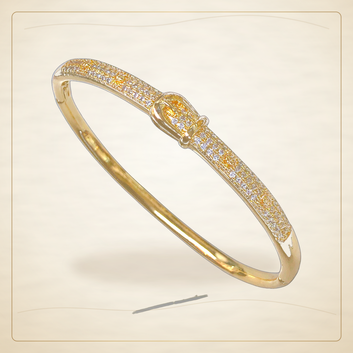 Oro Laminado · Esclava Geneva Modern Chic Buckle / Geneva Modern Chic Buckle Bangle — Golden Shop 11