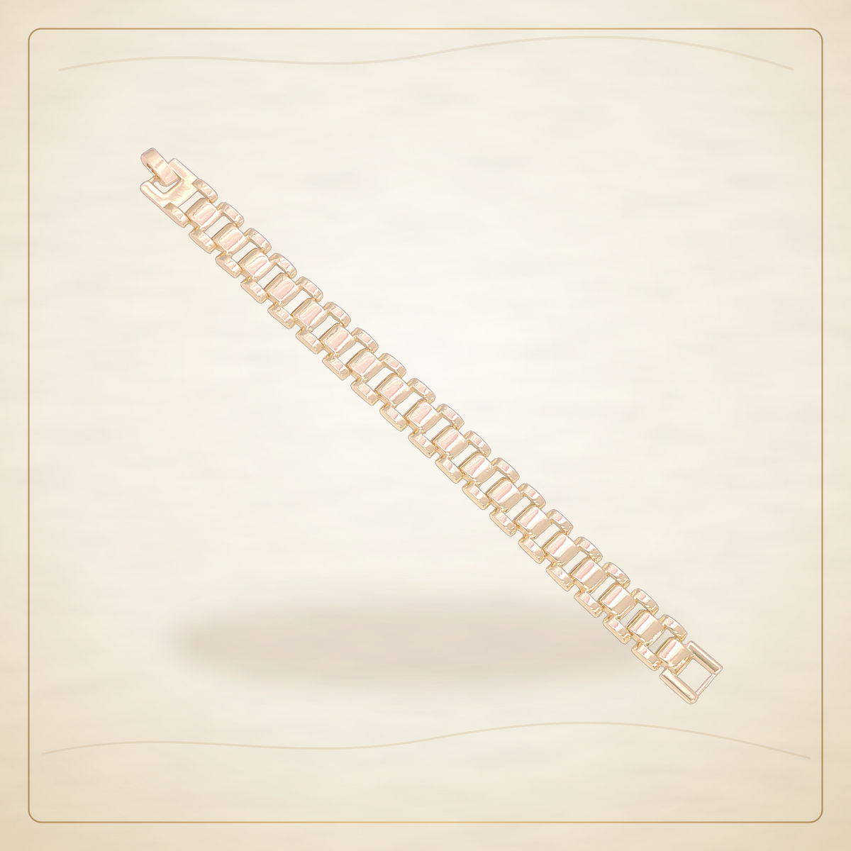 Oro Laminado · Pulsera Classic Geneva Rolx Link / Classic Geneva Rolx Link Bracelet — Golden Shop 11