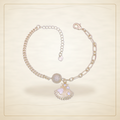 Oro Laminado · Pulsera Dual Chain Seashell Zirconia / Dual Chain Seashell CZ Bracelet — Golden Shop 11
