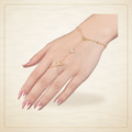 Oro Laminado · Pulsera Parisian Heart Hand Chain / Parisian Heart Hand Chain Bracelet — Golden Shop 11