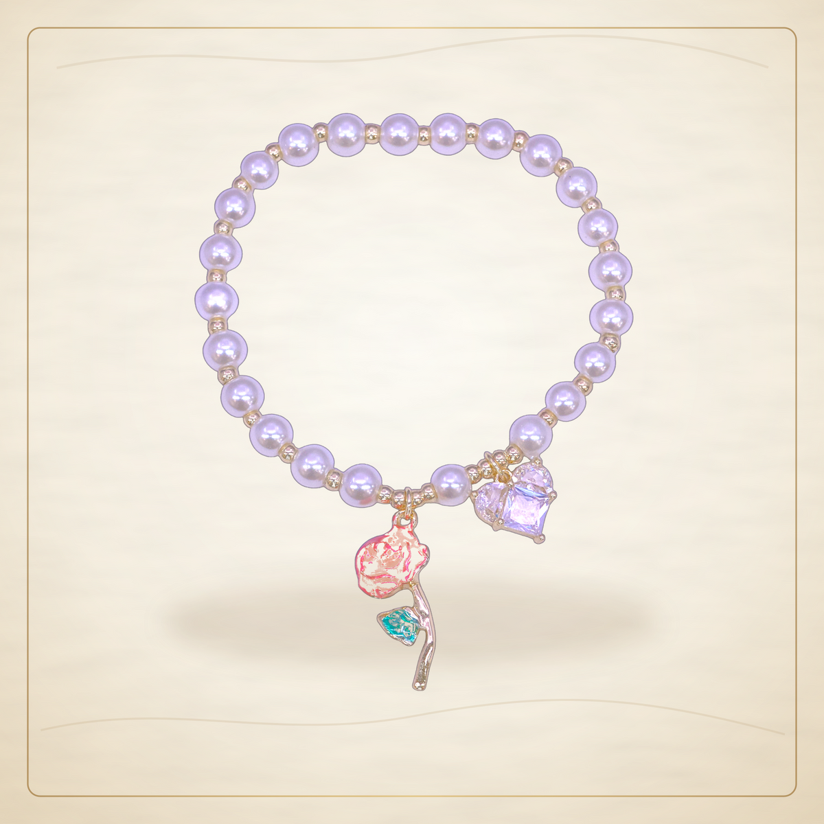 Oro Laminado · Pulsera Victorian Rose Zirconia / Victorian Rose Zirconia Bracelet — Golden Shop 11