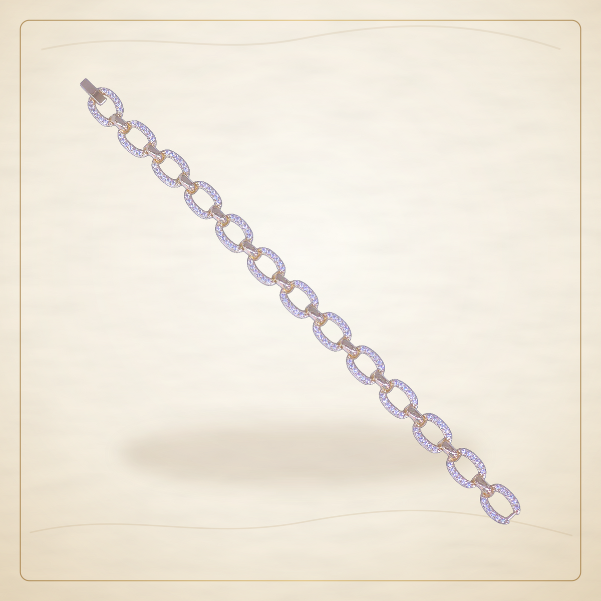 Oro Laminado · Pulsera Renaissance Halo Zirconia / Renaissance Halo Zirconia Bracelet — Golden Shop 11