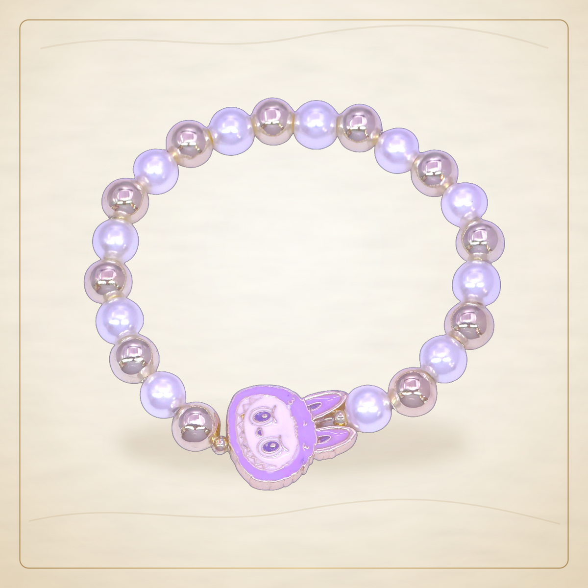 Oro Laminado · Pulsera Fufu Monster Icon Love / Fufu Monster Icon Love Bracelet — Golden Shop 11