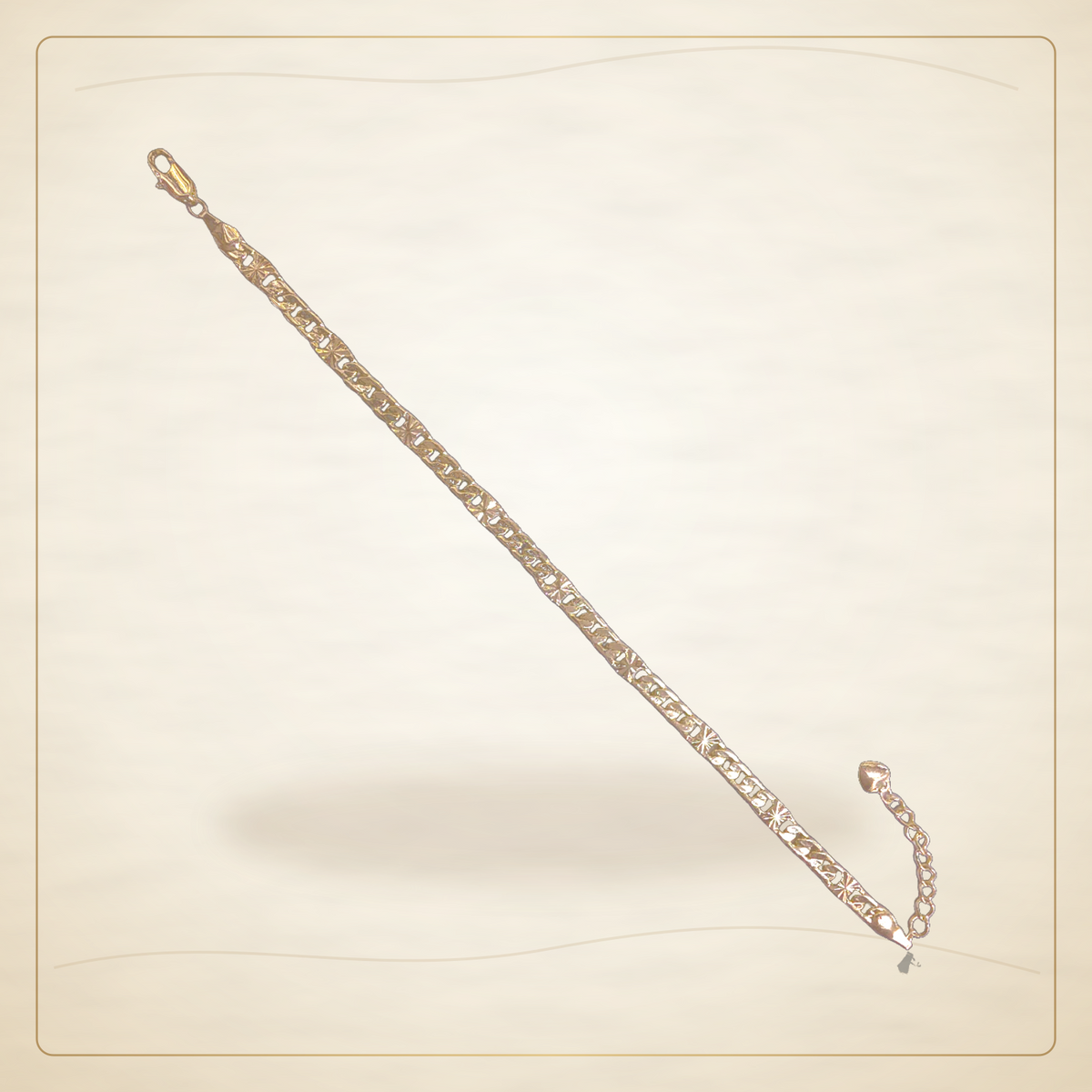Oro Laminado · Pulsera Diamond Cut Valentino Bracelet (PACK OF 6) / Diamond Cut Valentino Bracelet (PACK OF 6) — Golden Shop 11