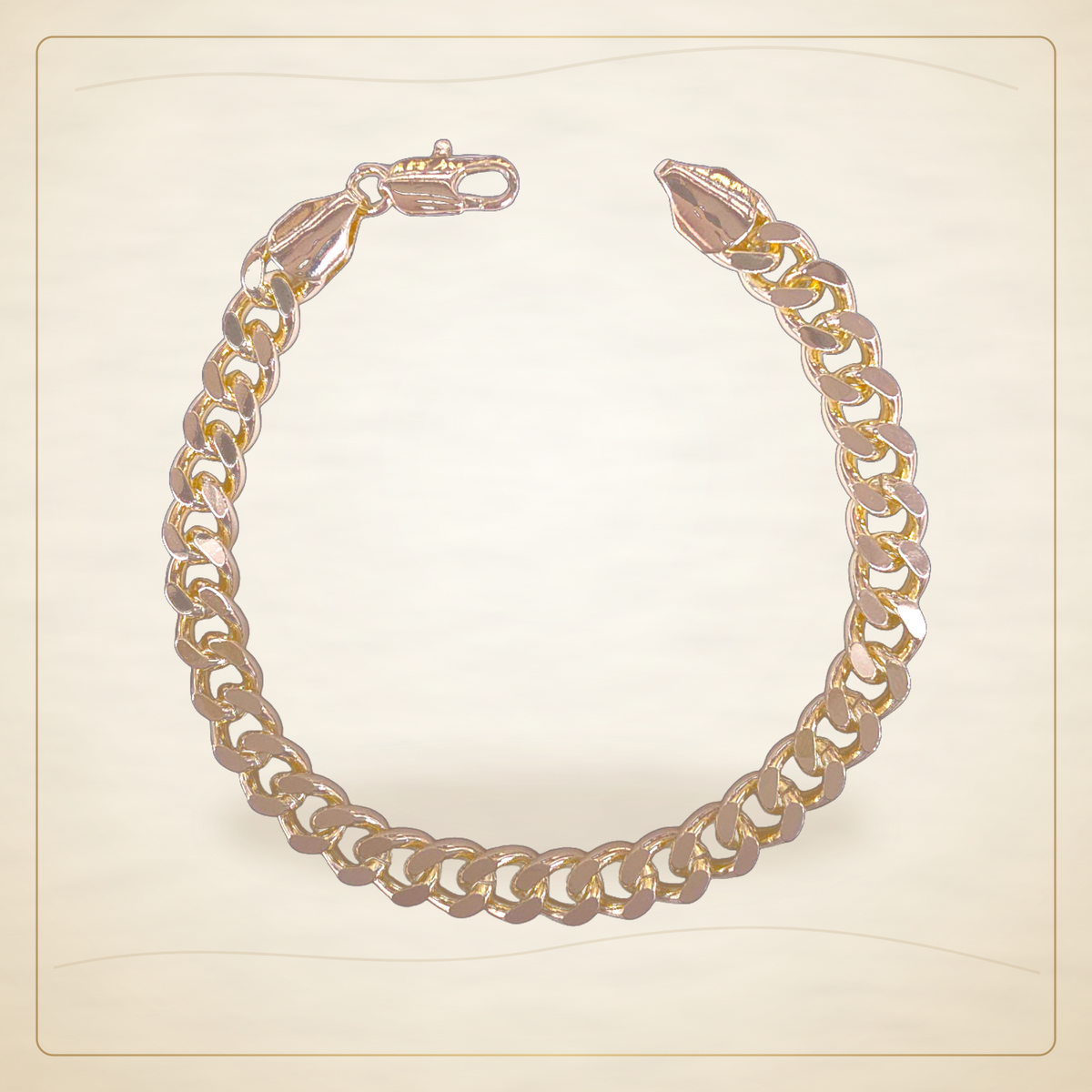 Oro Laminado · Pulsera Tunisia 7.6mm Miami Cuban Bracelet (PACK OF 6) / Tunisia 7.6mm Miami Cuban Bracelet (PACK OF 6) — Golden Shop 11