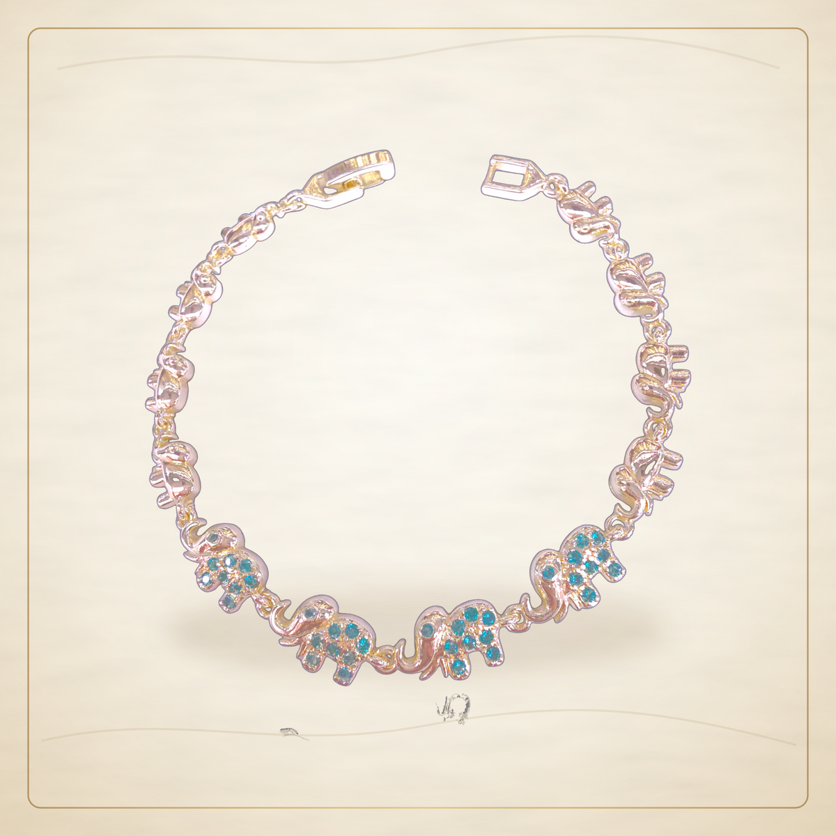 Oro Laminado · Pulsera Happy Thai Elephant Zirconia / Happy Thai Elephant Zirconia Bracelet — Golden Shop 11