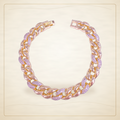 Oro Laminado · Pulsera Royal Curb Chain Zirconia / Royal Curb Chain Zirconia Bracelet — Golden Shop 11