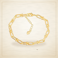 Oro Laminado · Pulsera Paris U-Link Bracelet (PACK OF 6) / Paris U-Link Bracelet (PACK OF 6) — Golden Shop 11