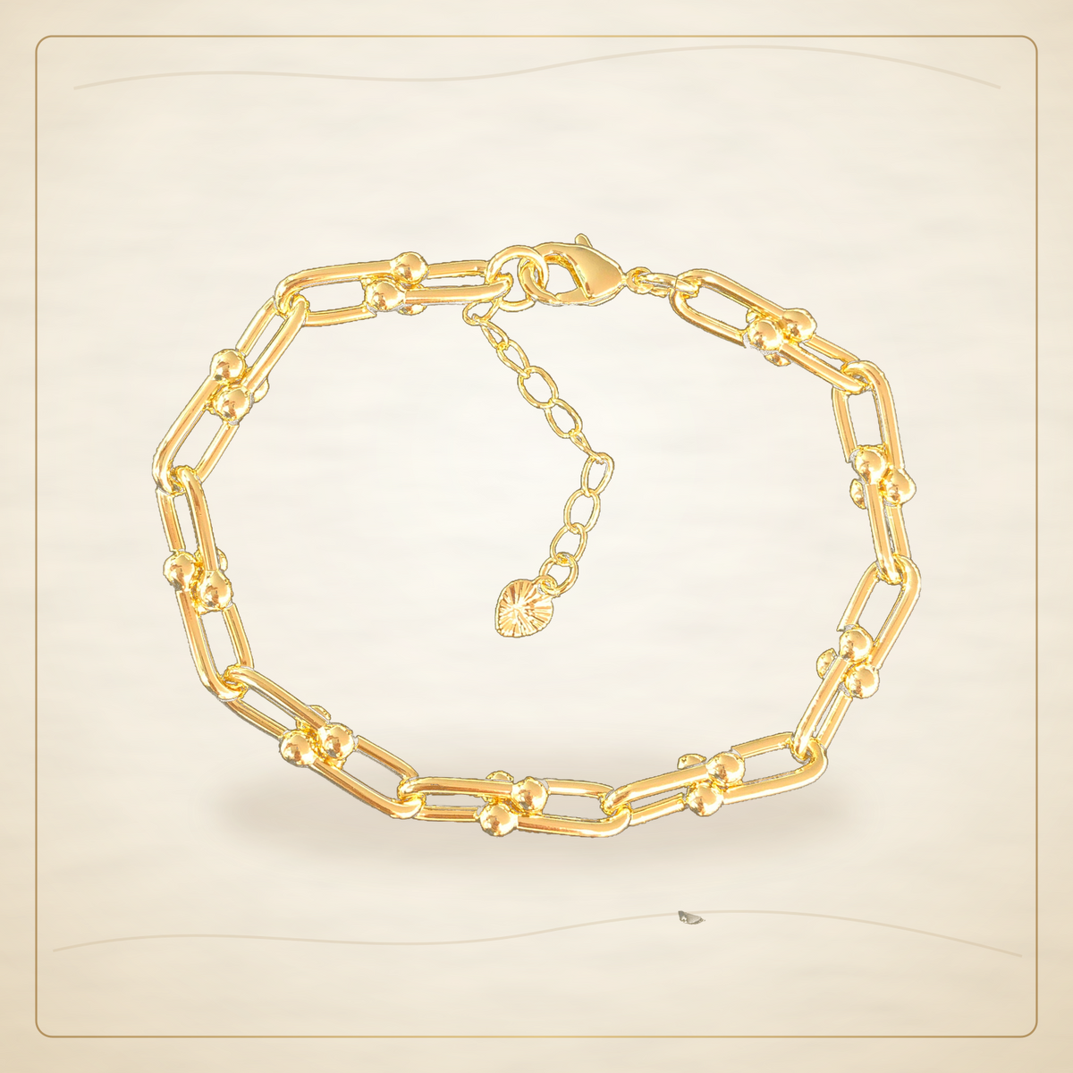Oro Laminado · Pulsera Paris U-Link Bracelet (PACK OF 6) / Paris U-Link Bracelet (PACK OF 6) — Golden Shop 11