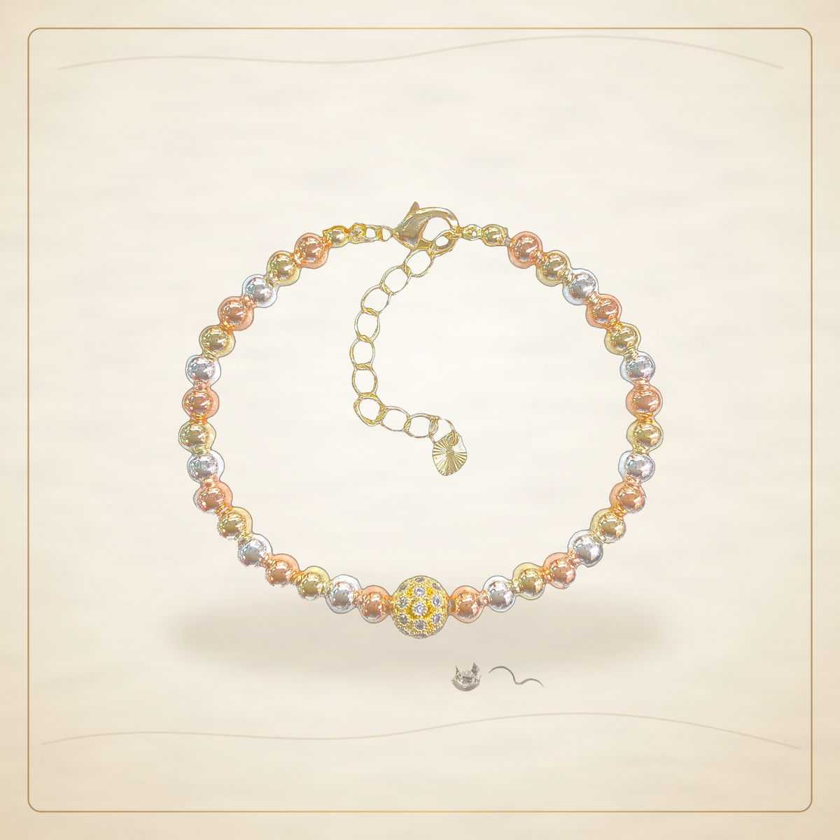Oro Laminado · Pulsera Infinity Orb Beads / Infinity Orb Beads Bracelet — Golden Shop 11