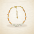 Oro Laminado · Pulsera Tricolor Opalite Beads / Tricolor Opalite Beads Bracelet — Golden Shop 11