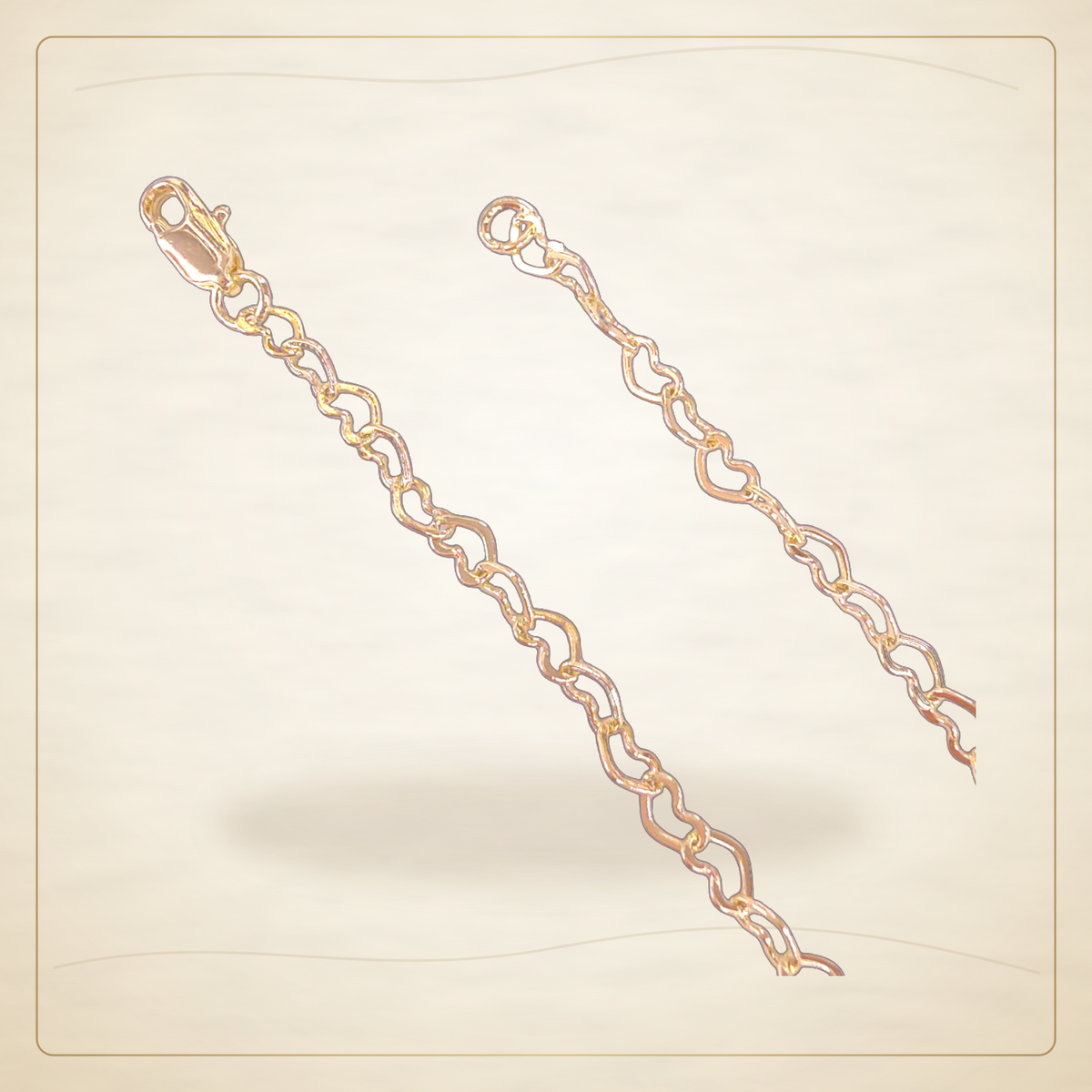 Oro Laminado · Cadena 18K Gold Filled 3.5mm Eternal Valentine Heart / 18K Gold Filled 3.5mm Eternal Valentine Heart Chain (Pack of 12) — Golden Shop 11