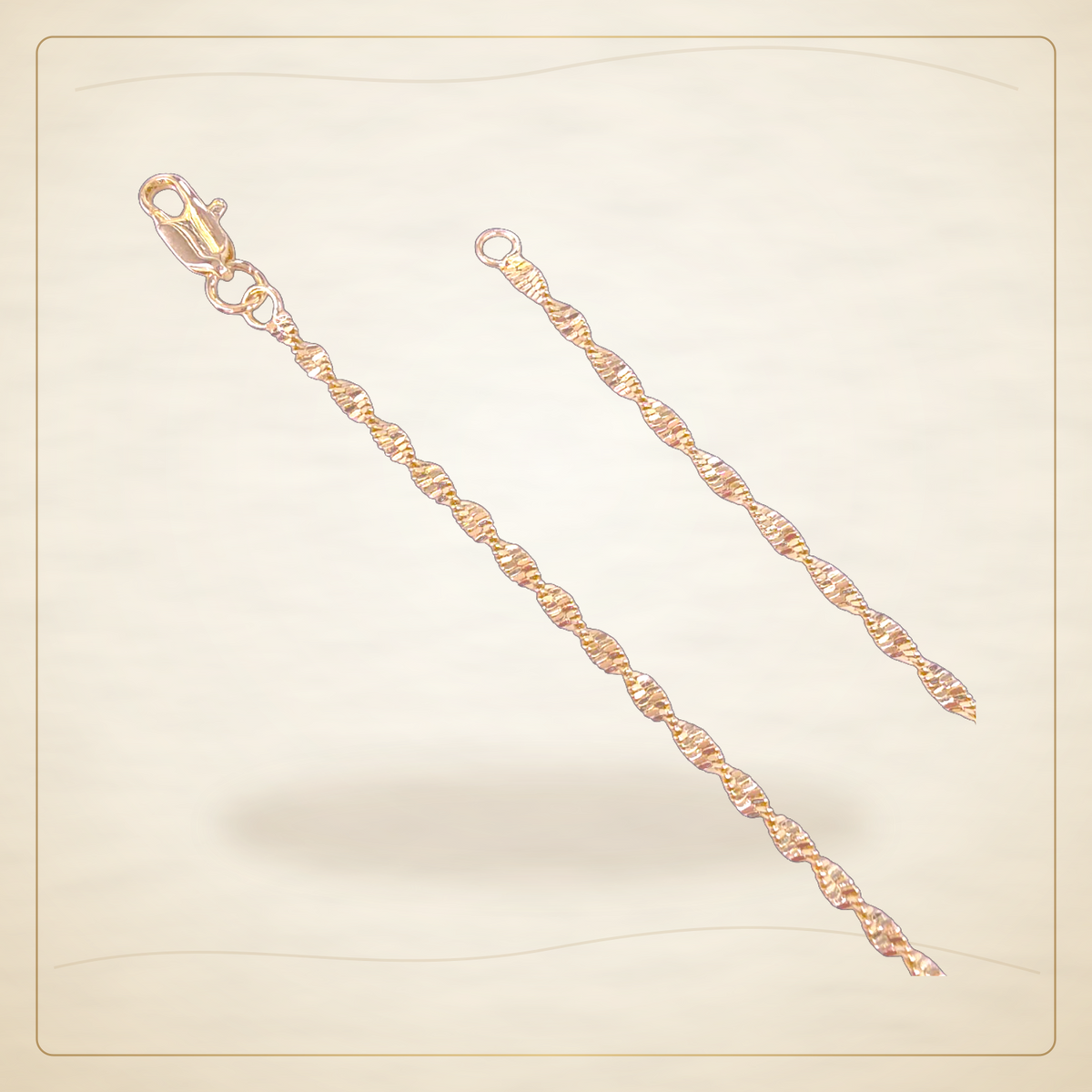 Oro Laminado · Cadena 18K Gold Filled 2.2mm High Polish Gilded Wave / 18K Gold Filled 2.2mm High Polish Gilded Wave Chain (Pack of 12) — Golden Shop 11