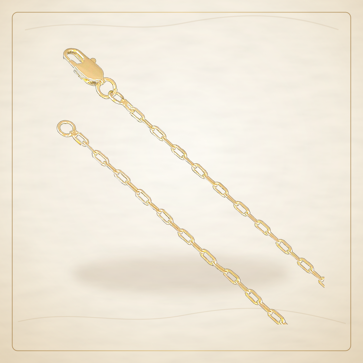 Oro Laminado · Cadena 18K Gold Filled 1.7mm Italia Forzatina / 18K Gold Filled 1.7mm Italia Forzatina Chain (Pack of 12) — Golden Shop 11
