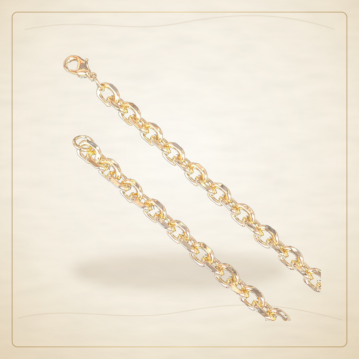 Oro Laminado · Cadena 18K Gold-Filled 6mm Milano Cuban / 18K Gold-Filled 6mm Milano Cuban Chain (Pack of 3) — Golden Shop 11