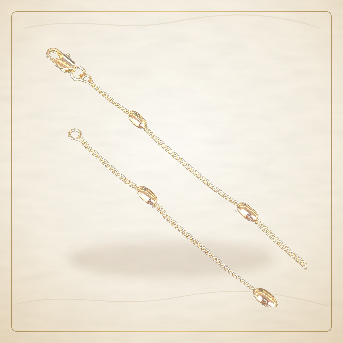 Oro Laminado · Cadena 18K Gold-Filled 4mm Oval Ball / 18K Gold-Filled 4mm Oval Ball Chain (Pack of 12) — Golden Shop 11