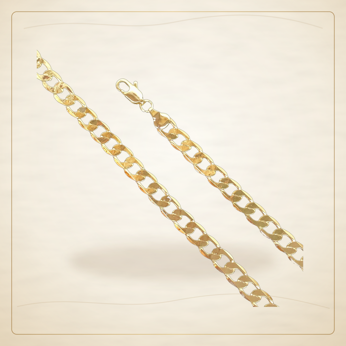 Oro Laminado · Cadena 18K Gold Filled 5.4mm Cuban / 18K Gold Filled 5.4mm Cuban Chain (Pack of 6) — Golden Shop 11