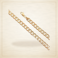 Oro Laminado · Cadena 18K Gold Filled 7.5mm Cuban Chain w/ Diamond Cut / 18K Gold Filled 7.5mm Cuban Chain w/ Diamond Cut (Pack of 3) — Golden Shop 11