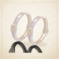 Oro Laminado · Aretes de Aro Swiss Buckle Zirconia / Swiss Buckle CZ Hoop Earrings — Golden Shop 11