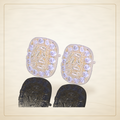 Oro Laminado · Aretes de Broche Block Nugget Zirconia / Block Nugget Zirconia Stud Earrings — Golden Shop 11