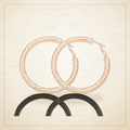 Oro Laminado · Aretes de Aro 5mm Athena Spiral / 5mm Athena Spiral Hoop Earrings — Golden Shop 11