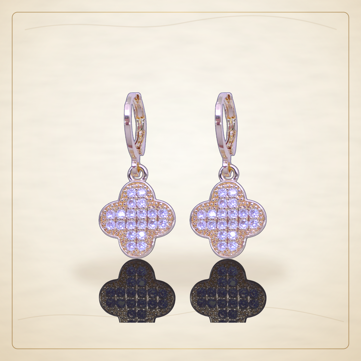 Oro Laminado · Aretes Colgantes Spring Blossom / Spring Blossom Dangle Earrings — Golden Shop 11