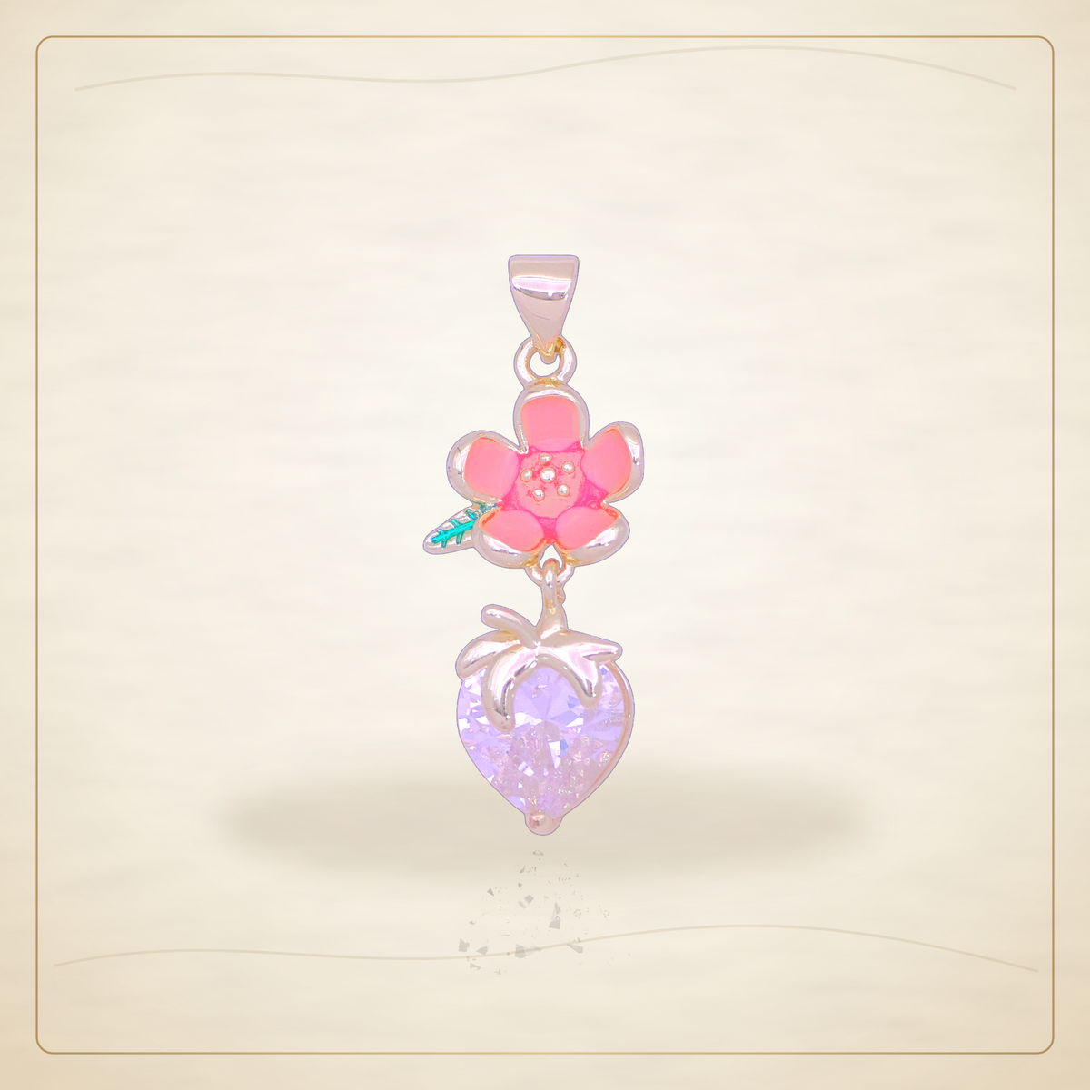 Oro Laminado · Dije Hawaiian Hibiscus Charm / Hawaiian Hibiscus Charm Pendant — Golden Shop 11