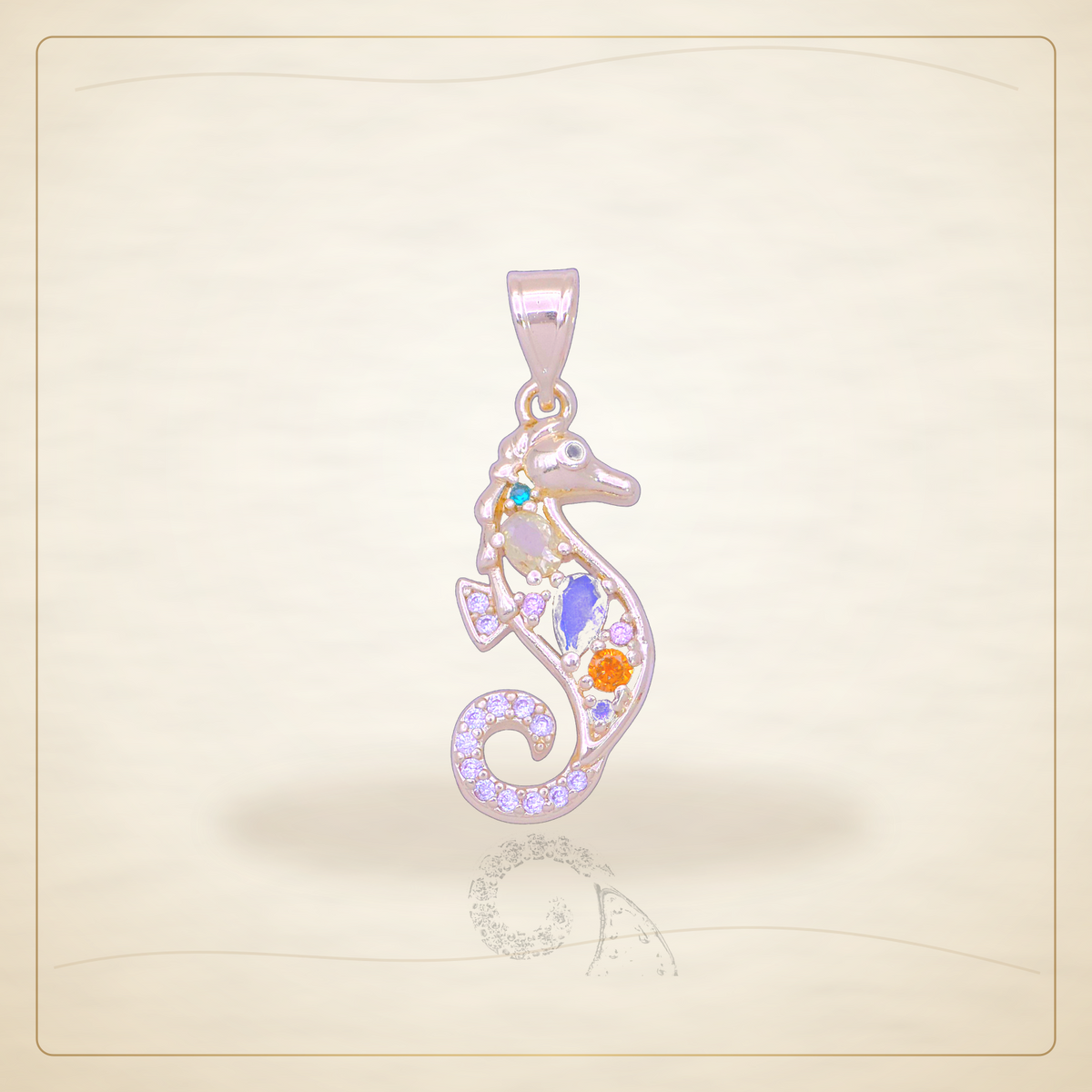 Oro Laminado · Dije Hawaiian Seahorse Charm / Hawaiian Seahorse Charm Pendant — Golden Shop 11