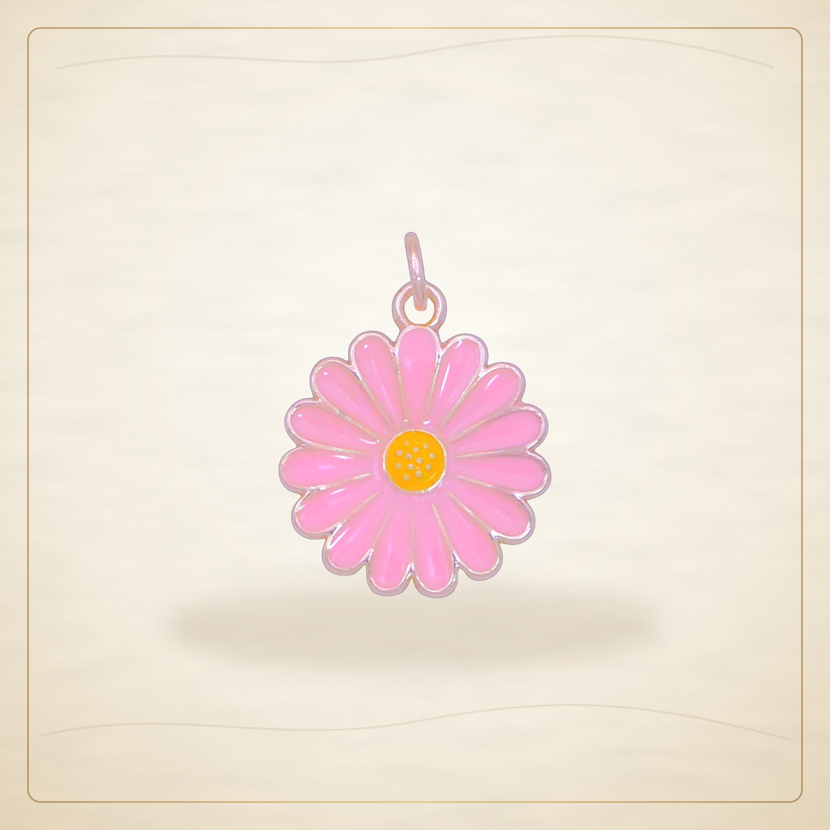 Oro Laminado · Dije DIY Wild Daisy Flower Charm / DIY Wild Daisy Flower Charm Pendant — Golden Shop 11