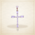 Oro Laminado · Dije Milan Baguette Cross Zirconia / Milan Baguette Cross CZ Pendant — Golden Shop 11