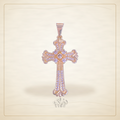 Oro Laminado · Dije Saints Holy Cross Zirconia / Saints Holy Cross Zirconia Pendant — Golden Shop 11