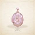 Oro Laminado · Dije Lady Guadalupe Oval Locket / Lady Guadalupe Oval Locket Pendant — Golden Shop 11