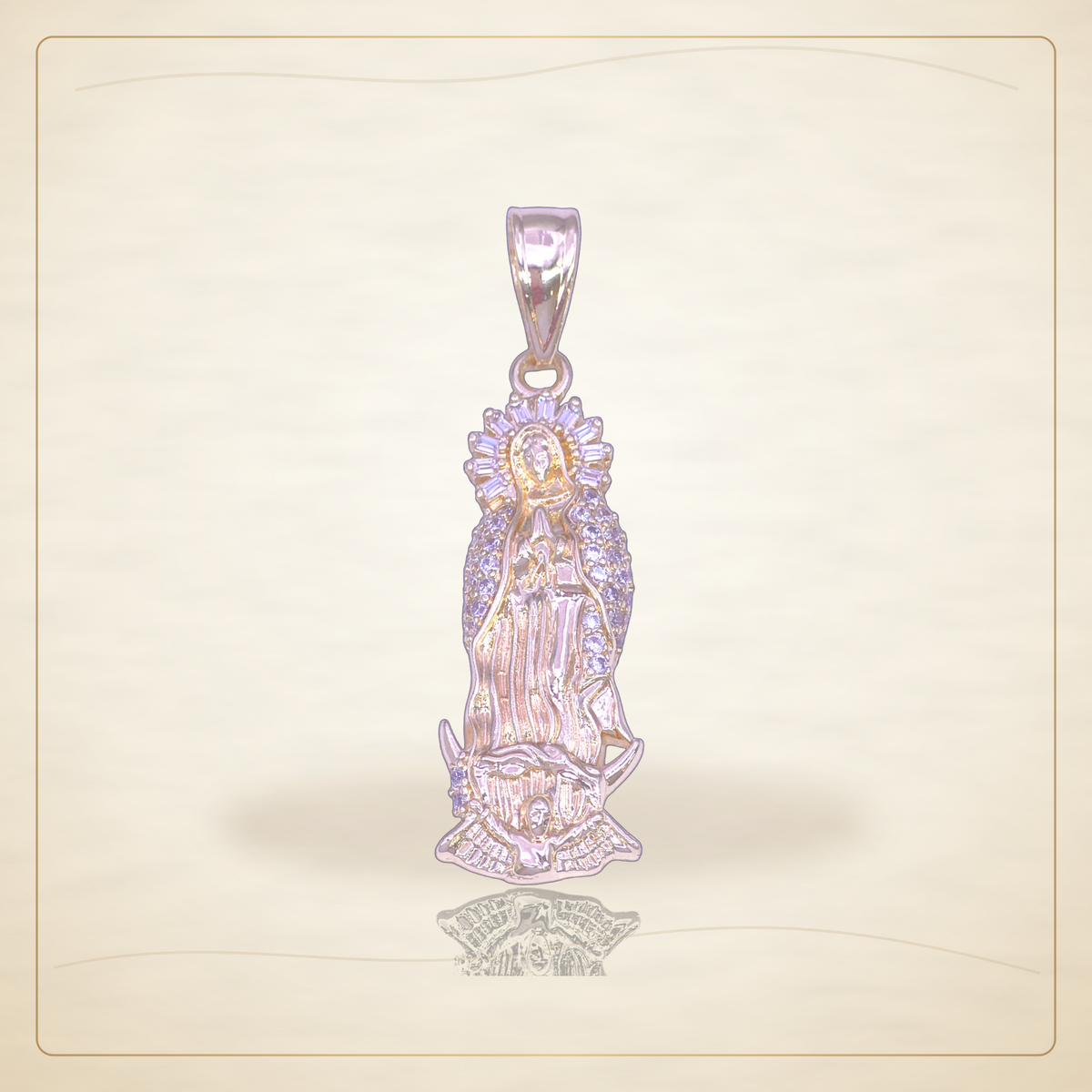 Oro Laminado · Dije Holy Light Guadalupe / Holy Light Guadalupe Pendant — Golden Shop 11