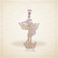 Oro Laminado · Dije Blessed Archangel Zirconia / Blessed Archangel Zirconia Pendant — Golden Shop 11