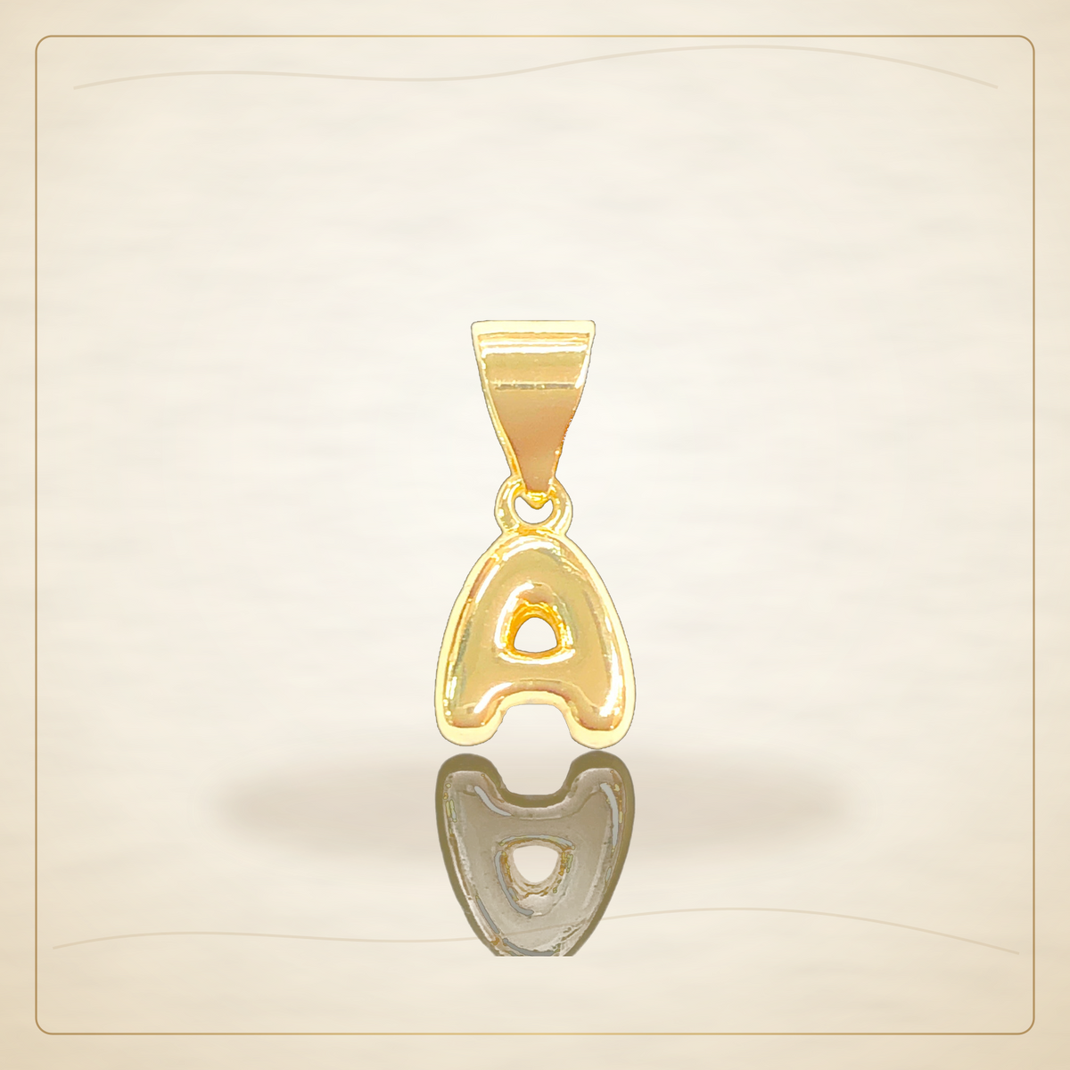 Oro Laminado · Dije Mini Alphabet Letter / Mini Alphabet Letter Pendant — Golden Shop 11