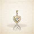 Oro Laminado · Dije Friendship Heart Zirconia / Friendship Heart CZ Pendant — Golden Shop 11