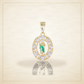 Oro Laminado · Dije Lotus San Judas Zirconia / Lotus San Judas Zirconia Pendant — Golden Shop 11