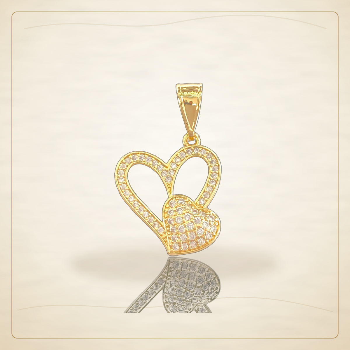 Oro Laminado · Dije Infinity Heart Love / Infinity Heart Love Pendant — Golden Shop 11