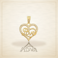 Oro Laminado · Dije Eternal Love Heart / Eternal Love Heart Pendant — Golden Shop 11