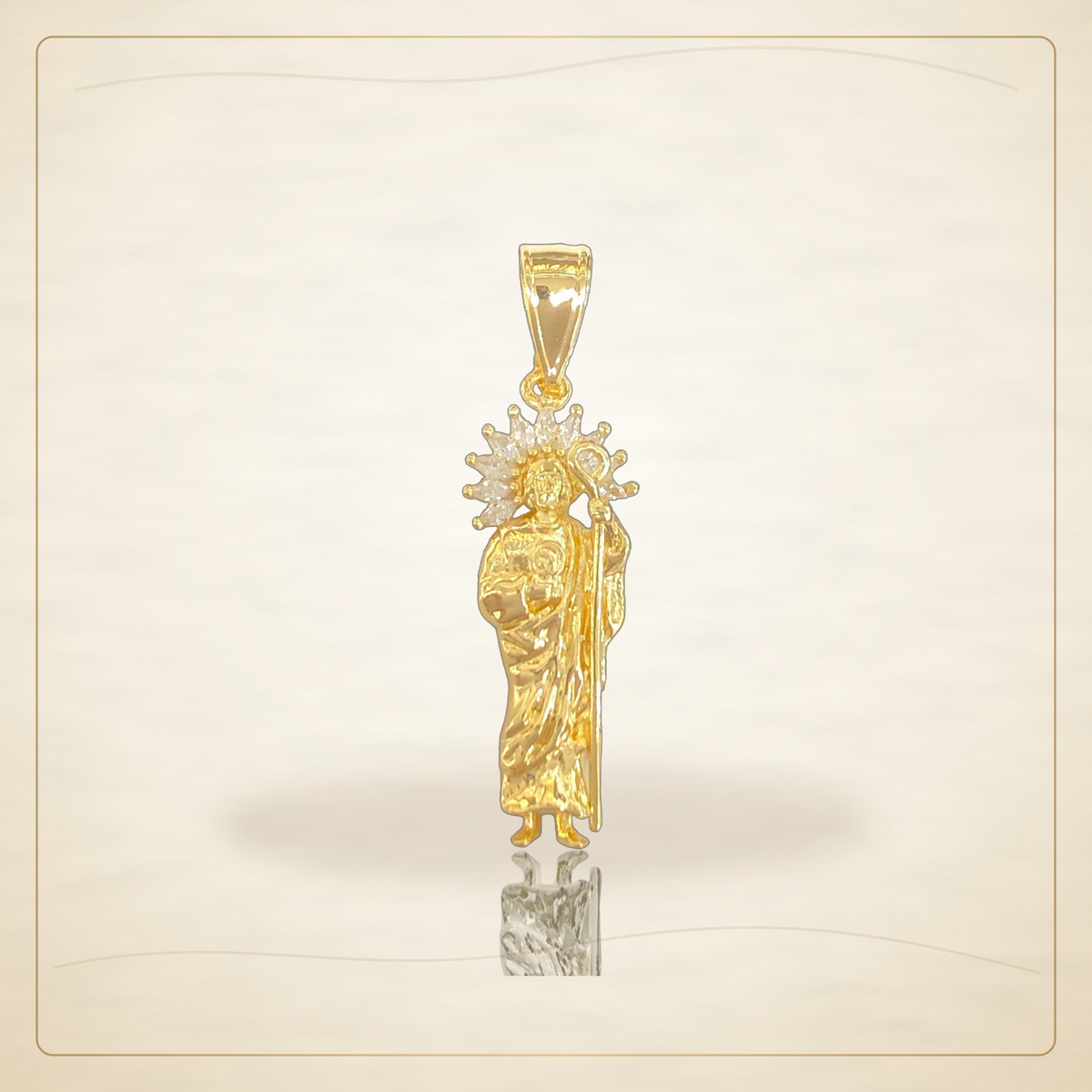 Oro Laminado · Dije Holy Light San Judas / Holy Light San Judas Pendant — Golden Shop 11