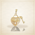 Oro Laminado · Dije Teddy Bear Heart Locket / Teddy Bear Heart Locket Pendant — Golden Shop 11
