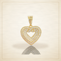 Oro Laminado · Dije Amelia Filigree Heart / Amelia Filigree Heart Pendant — Golden Shop 11