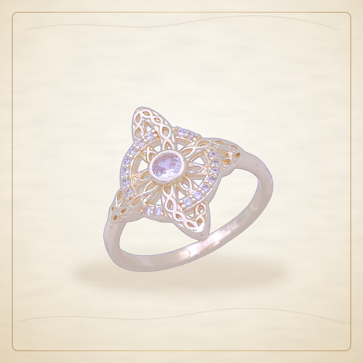 Oro Laminado · Anillo Hexefus Witch's Knot Signet / Hexefus Witch's Knot Signet Ring — Golden Shop 11
