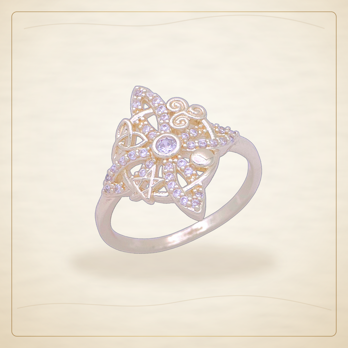 Oro Laminado · Anillo Witch's Knot Elemental Signet / Witch's Knot Elemental Signet Ring — Golden Shop 11