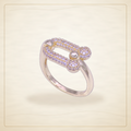 Oro Laminado · Anillo Paris Horseshoe U-Link Signet / Paris Horseshoe U-Link Signet Ring — Golden Shop 11