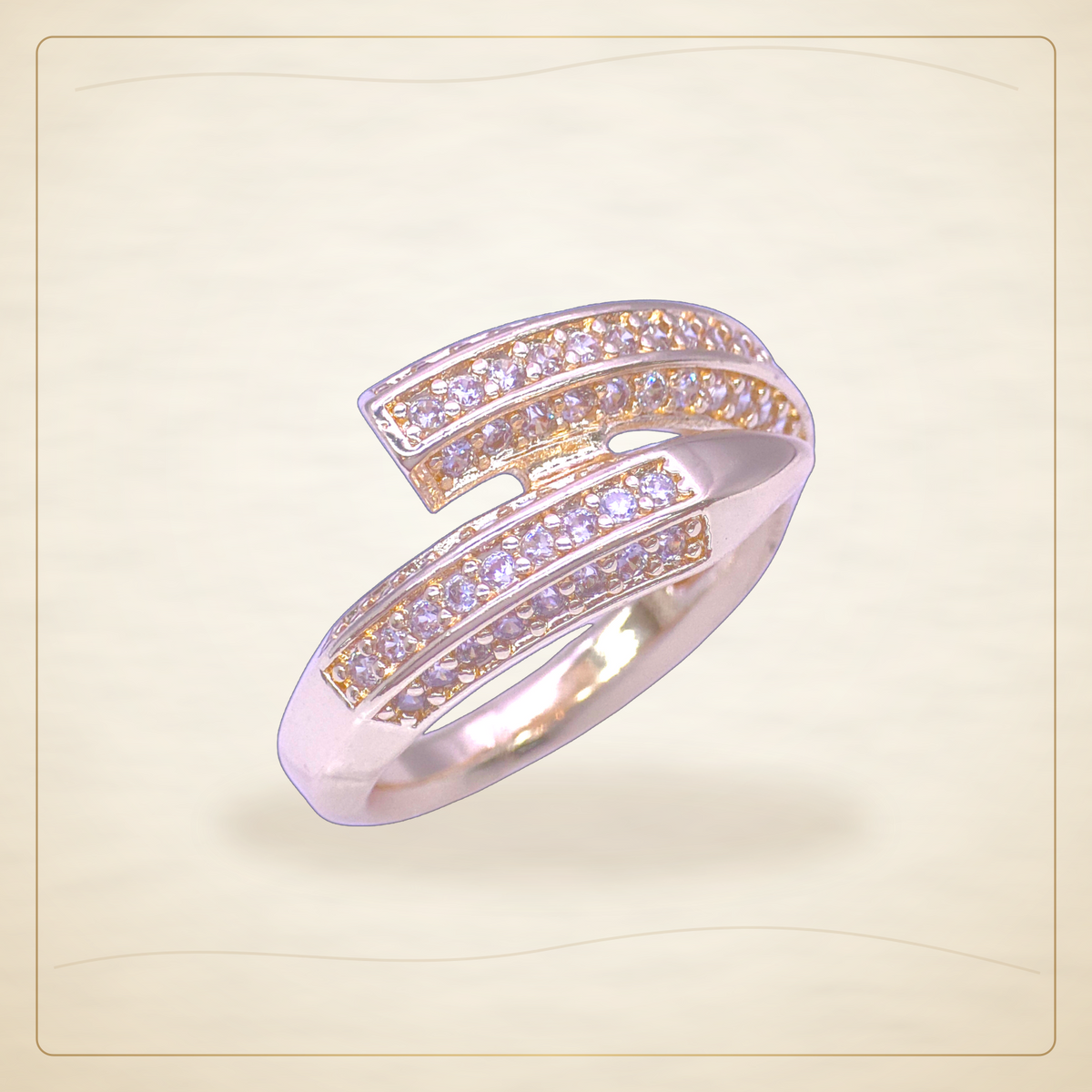 Oro Laminado · Anillo Vienna Astisana Zirconia / Vienna Astisana Zirconia Ring — Golden Shop 11