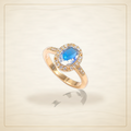 Oro Laminado · Anillo Francia Petite Oval Cut Gem / Francia Petite Oval Cut Gem Ring — Golden Shop 11